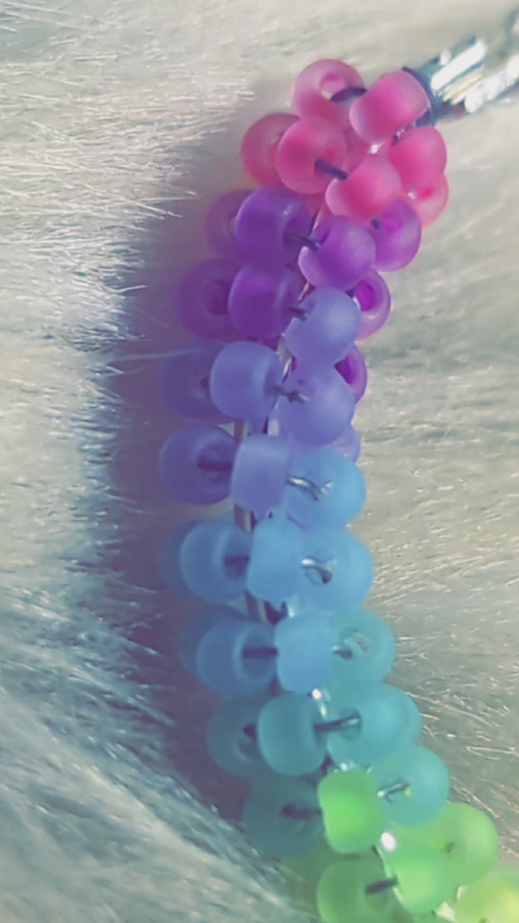 Neon rainbow hoops