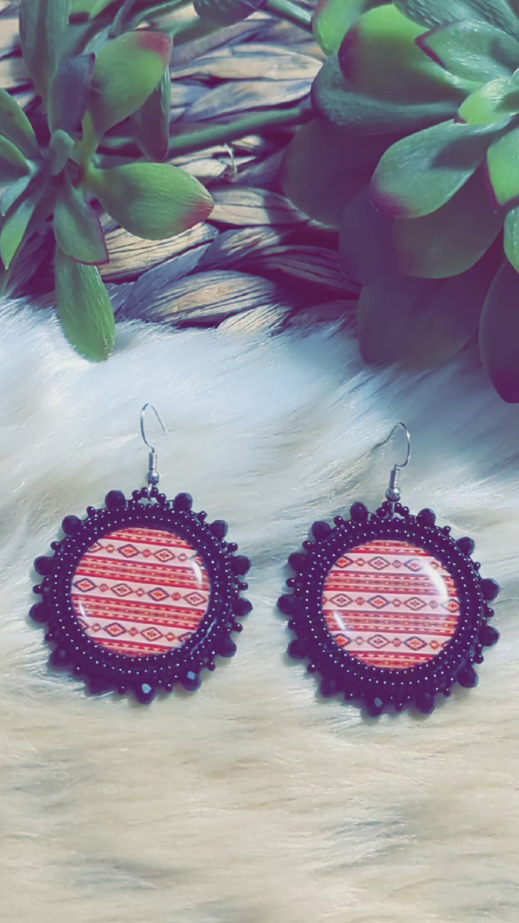 Black native print