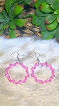 Pink Vine Hoops