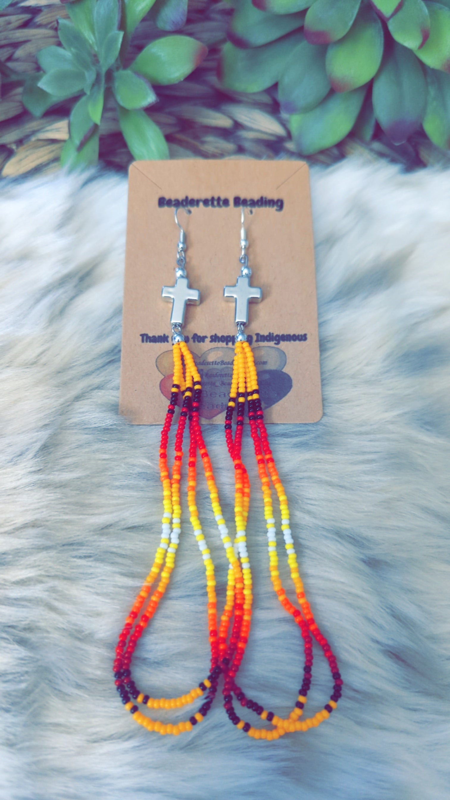 Orange fire color dangles