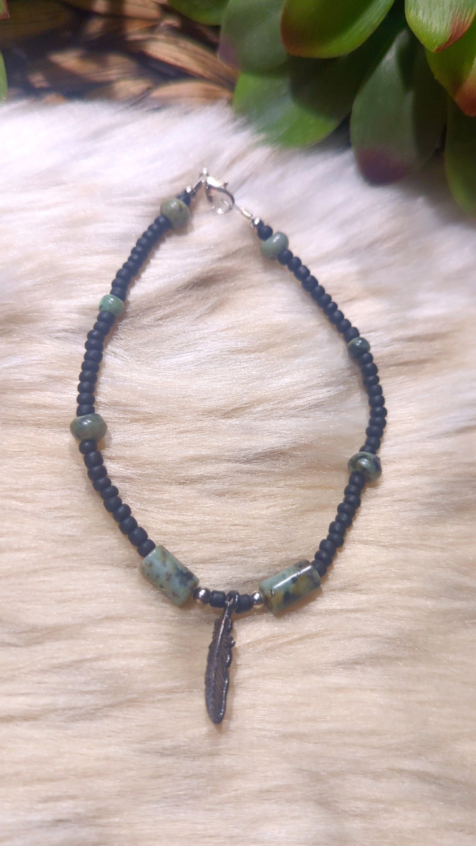 Matte black bracelet