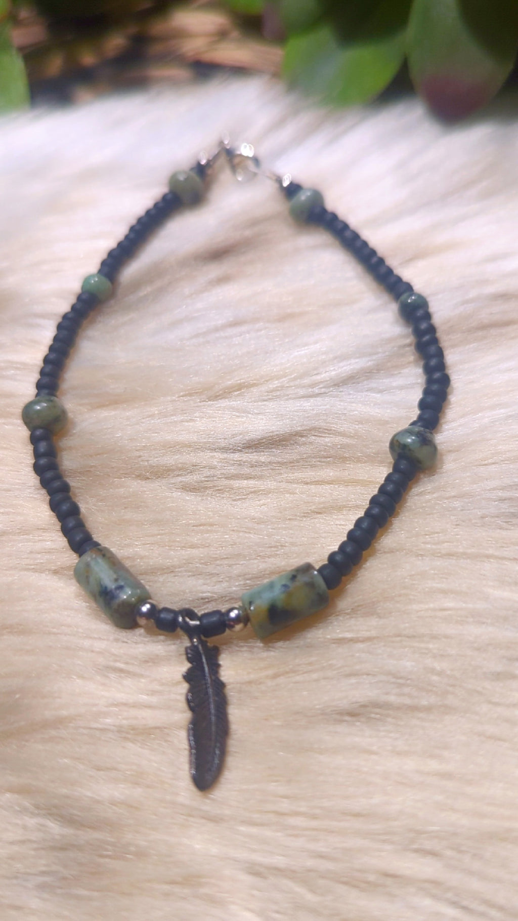 Matte black bracelet