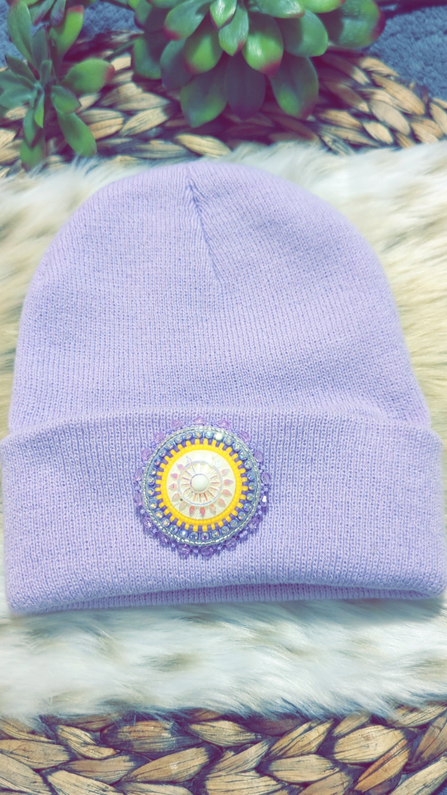 Purple and Yellow pin