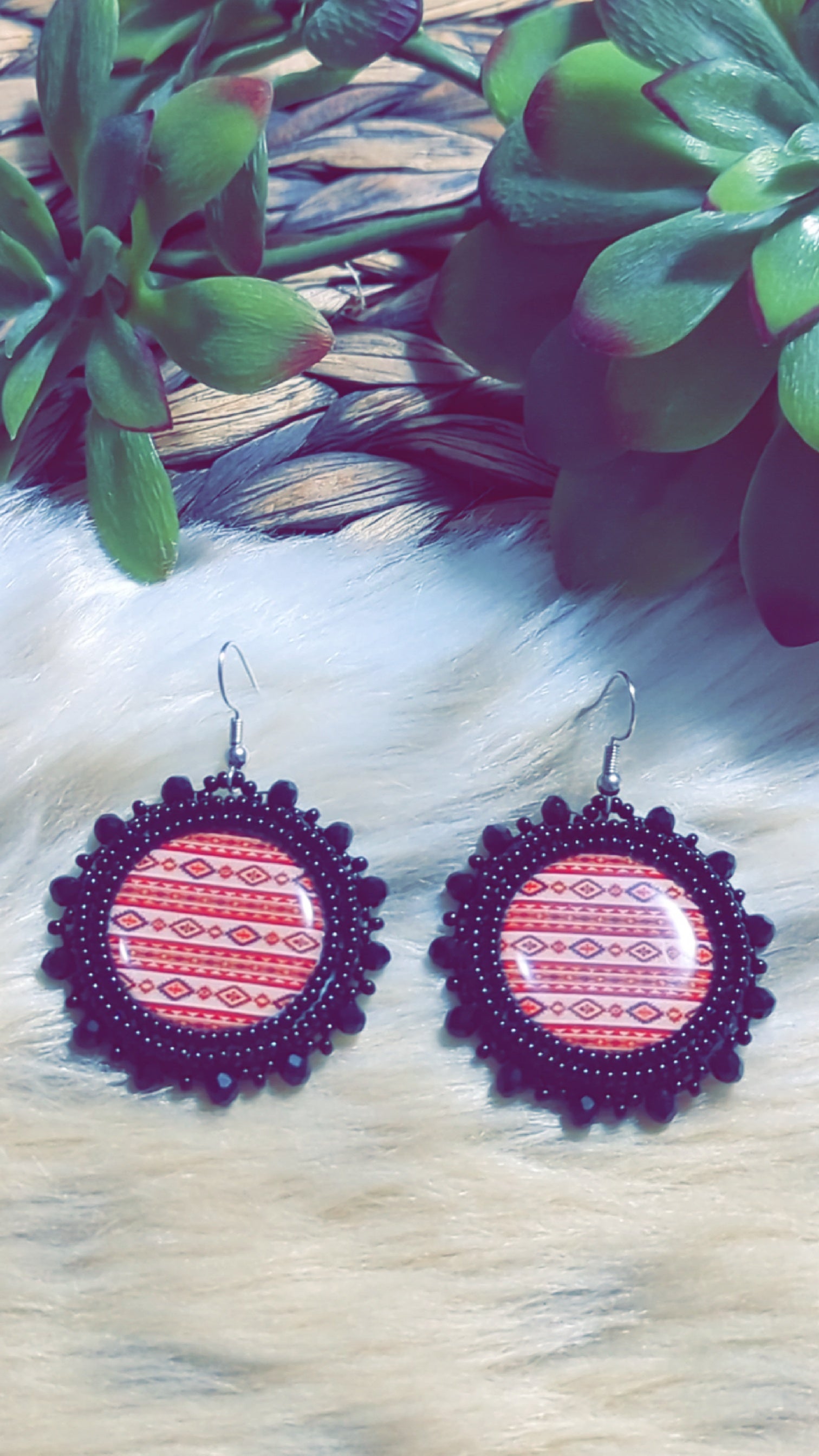 Black native print